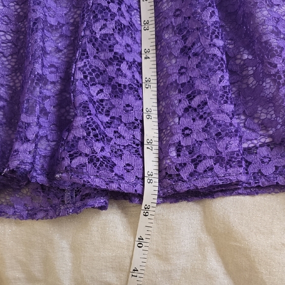 Leslie Fay Purple Sleeveless Midi Dress for Weddings - Picture 9 of 12